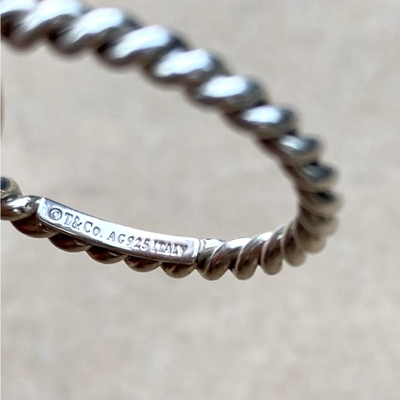 Tiffany & Co. Jewelry - Tiffany & Co. Sterling Silver Twist Band Ring